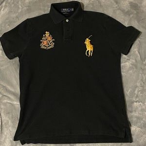Size (medium) brand (polo Ralph Lauren) color (black)